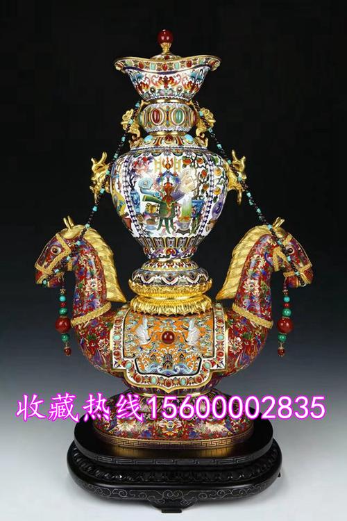 张同禄景泰蓝作品 马上平安 手工艺品摆件收藏商务礼品咨询有优惠